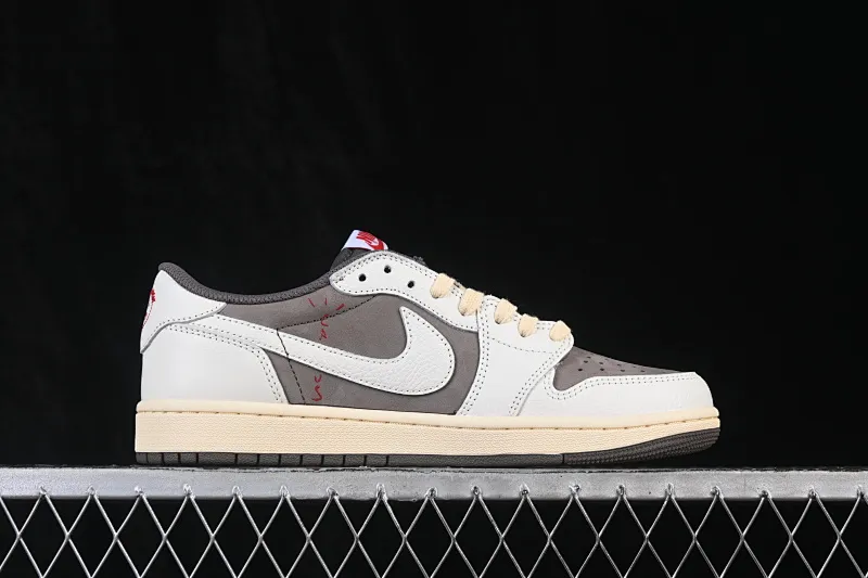 All categories Air Jordan Jordan series basketball shoes Air Jordan 1 Low ZG version Travis Scott x Air Jordan 1 Low OG AJ1 Joe 1 undercut low top full head layer DM7866-162